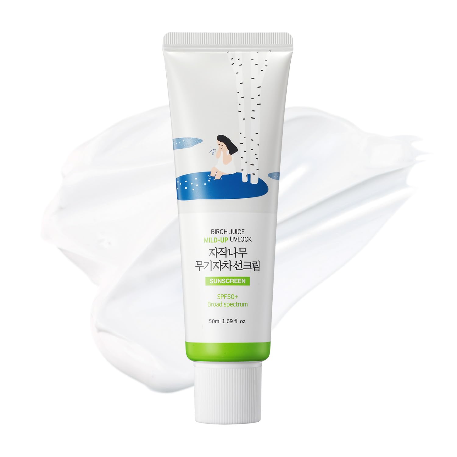 Round Lab Birch Moisturizing Mild-Up Sunscreen 50ml (SPF 50+ PA++++)