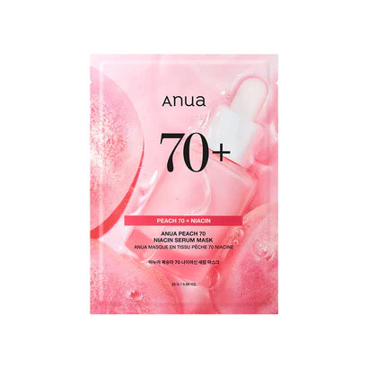 Anua Peach 70 Niacin Serum Mask Sheet X10