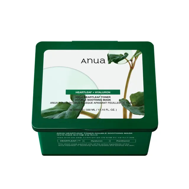 Anua Heartleaf Toner Double Soothing Mask 30 Sheets(330ml)