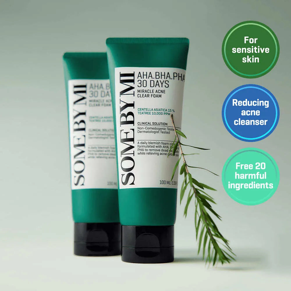 SOME BY MI AHA-BHA-PHA 30Days Miracle Acne Clear Foam 100ml