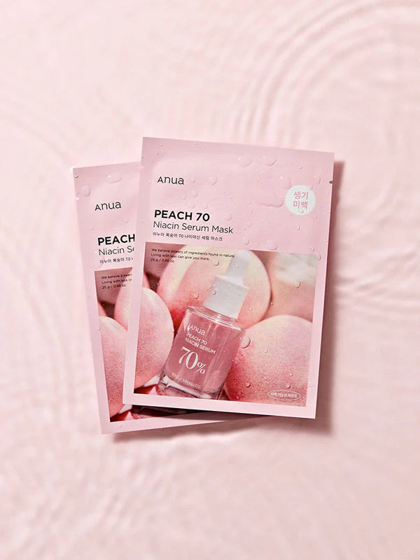 Anua Peach 70 Niacin Serum Mask Sheet X10