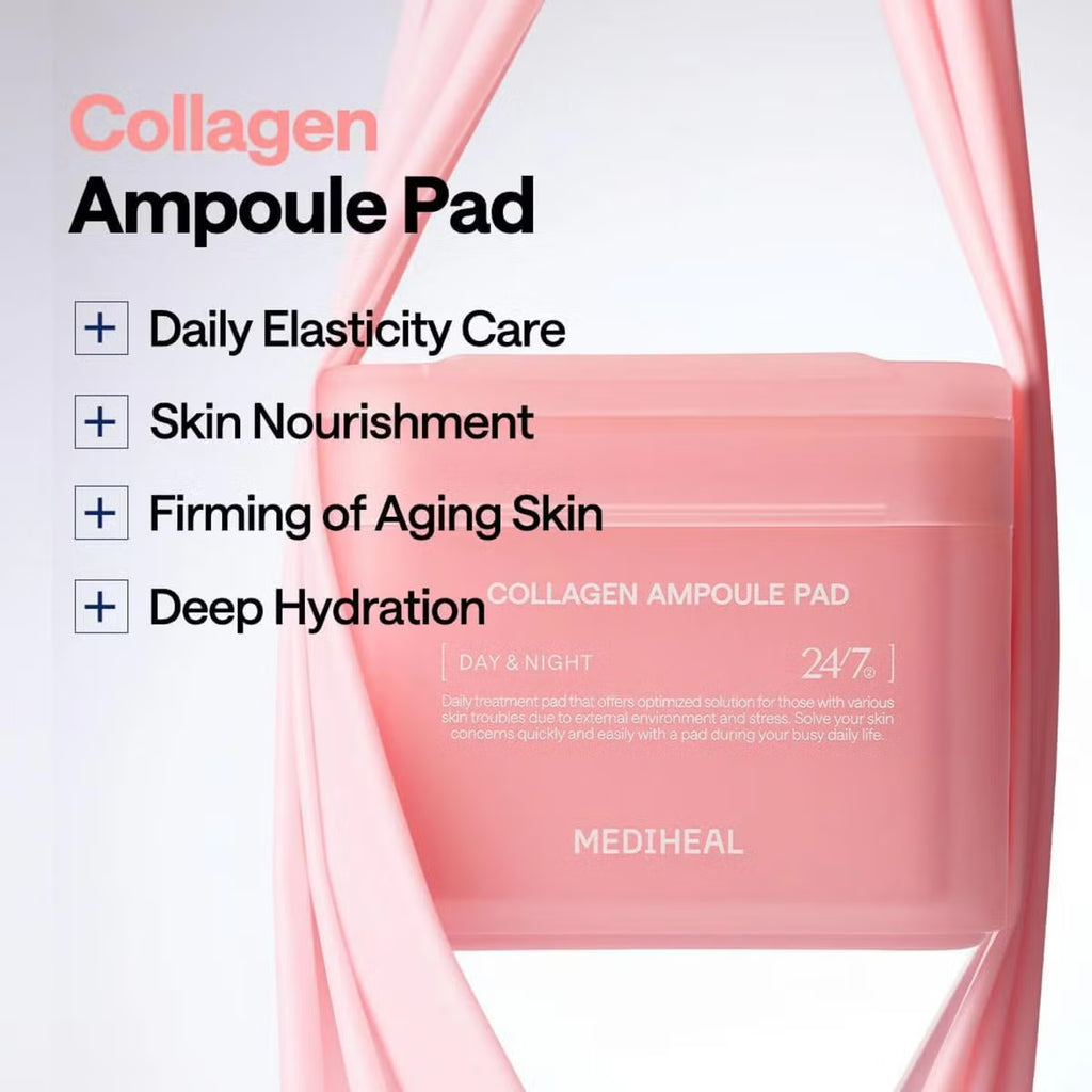 MEDIHEAL Collagen Ampoule Pad 100 Pads