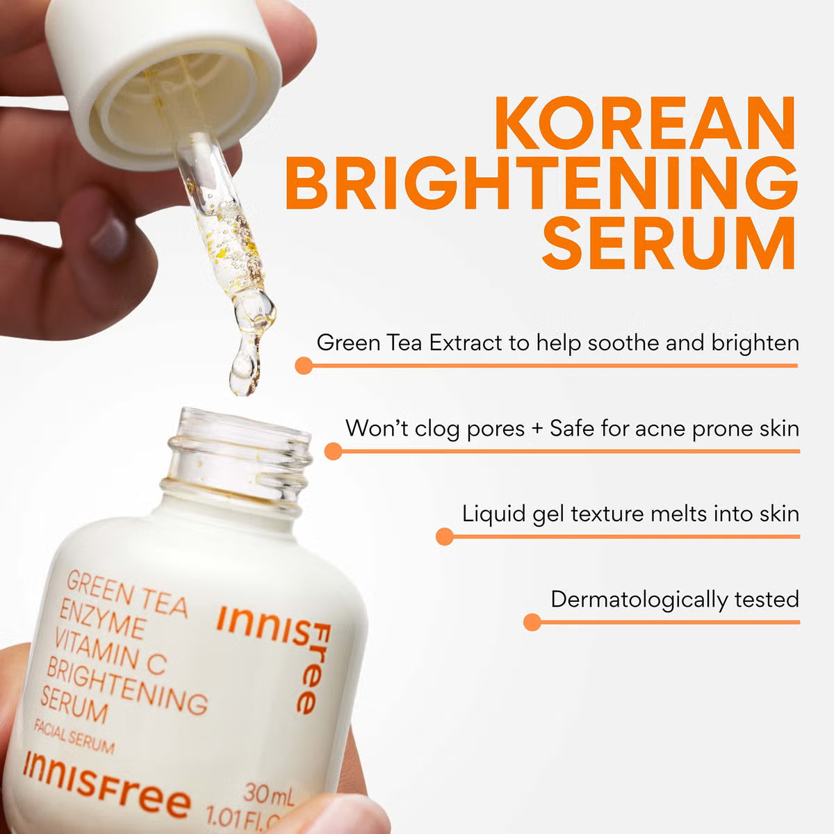 innisfree Green Tea Enzyme Vitamin C Brightening Serum 30ml